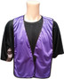 Soft Mesh Purple Work Vests No Stripes  - Front View