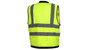 Pyramex # RVMS2810 Pyramex Hi-Vis 8 Pocket ANSI Class 2 Safety Vests - Lime with Black Trim