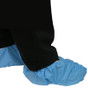 Sunrise Polyethylene Blue Pull Over Protective Impervious Shoe Covers ~ Side View
