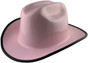 Jackson Stetson Style Safety Helmet with Ratchet Liners - Pink with Edge ~ Oblique View