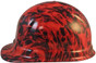 Dante's Inferno Hydrographic CAP STYLE Hardhats - Ratchet Suspension ~ Left Side View