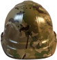 MultiCam Camo Hydrographic CAP STYLE Hardhats - Ratchet Suspension ~ Front View