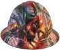 Trump All Stars Hydrographic FULL BRIM Hardhats - Ratchet Suspension ~ Front View