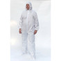 Impact Polypropylene Overalls with Hood, Boots and Elastic Wrists ~ Front View