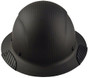 Lift Safety Actual Carbon Fiber Shell Full Brim Hardhat - Matte Black ~ Front View