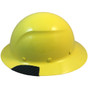 Lift Safety Fiberglass Composite Full Brim Hardhat - Yellow ~ Left Side View