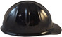 Skull Bucket #SBC-BK10108 Aluminum Cap Style Safety Hardhats with Ratchet Liners - Black - Oblique View