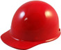 MSA SKULLGARD Cap Style Hardhats with STAZ ON Liners - Red ~ Oblique View