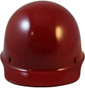 MSA Skullgard Cap Style With Ratchet Suspension Maroon ~ Front View