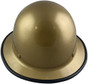 MSA Skullgard Full Brim Hard Hat with FasTrac III Ratchet Liner - Gold with Protective Edge ~ Front View