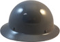 MSA Skullgard Full Brim Hard Hat with FasTrac III Ratchet Liner - Gray ~ Right Side View