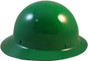 MSA Skullgard Full Brim Hard Hat with FasTrac III Ratchet Liner - Green ~ Right Side View