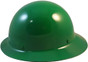 MSA Skullgard Full Brim Hard Hat with STAZ ON Liner - Green ~ Left Side View