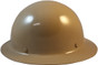 MSA Skullgard Full Brim Hard Hat with STAZ ON Liner - Khaki ~ Left Side View