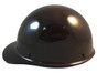 MSA Skullgard (LARGE SHELL) Cap Style Hard Hats with Ratchet Suspension - Brown ~ Left Side View