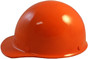 MSA Skullgard (LARGE SHELL) Cap Style Hard Hats with Ratchet Suspension - Orange ~ Left Side View