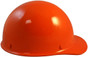 MSA Skullgard (LARGE SHELL) Cap Style Hard Hats with Ratchet Suspension - Orange ~ Right Side View