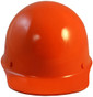 MSA Skullgard (LARGE SHELL) Cap Style Hard Hats with Ratchet Suspension - Orange ~ Front View