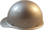 MSA Skullgard (LARGE SHELL) Cap Style Hard Hats with Ratchet Suspension - Silver ~ Left Side View