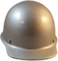 MSA Skullgard (LARGE SHELL) Cap Style Hard Hats with Ratchet Suspension - Silver ~ Front View