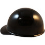 MSA Skullgard (LARGE SHELL) Cap Style Hard Hats with STAZ ON Liner - Black ~ Left Side View