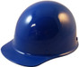 MSA Skullgard (LARGE SHELL) Cap Style Hard Hats with STAZ ON Liner - Blue~ Oblique View