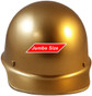 MSA Skullgard (LARGE SHELL) Cap Style Hard Hats with Ratchet Suspension - Gold - Front View