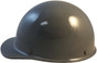 MSA Skullgard (LARGE SHELL) Cap Style Hard Hats with Ratchet Suspension - Gray ~ Left Side View
