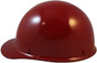 MSA Skullgard (LARGE SHELL) Cap Style Hard Hats with STAZ ON Liner - Maroon ~ Left Side View