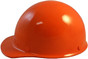 MSA Skullgard (LARGE SHELL) Cap Style Hard Hats with STAZ ON Liner - Orange ~ Left Side View