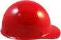 MSA Skullgard (LARGE SHELL) Cap Style Hard Hats with STAZ ON Liner - Red~ Right Side View