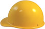 MSA Skullgard (LARGE SHELL) Cap Style Hard Hats with STAZ ON Liner - Yellow ~ Left Side View