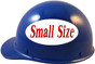 MSA Skullgard (SMALL SIZE) Cap Style Hard Hats with Ratchet Liners - Blue ~ Left Side View