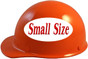 MSA Skullgard (SMALL SIZE) Cap Style Hard Hats with Ratchet Liners - Orange ~ Left Side View