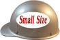 MSA Skullgard (SMALL SIZE) Cap Style Hard Hats with Ratchet Liners - Silver ~ Left Side View