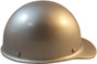 MSA Skullgard (SMALL SIZE) Cap Style Hard Hats with Ratchet Liners - Silver - Front View ~ Right Side View