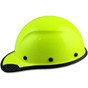 DAX Fiberglass Composite Cap Style Hardhat - Factory Hi Viz Lime ~ With Edge ~ Left Side View