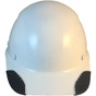 DAX Carbon Fiber Cap Style Hardhat - White ~ Front View