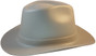 Occunomix Gray Western Cowboy Hard Hats Gray ~ Left Side View