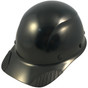 Lift Safety Fiberglass Composite Cap Style Hardhat - Factory Black ~ Oblique View