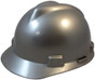 MSA Cap Style Large Jumbo Hard Hats with Fas-Trac Suspensions Silver - Oblique View