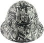 Social Media Hydrographic FULL BRIM Hardhats - Ratchet Suspension ~ Front View