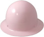 MSA Skullgard Full Brim Hard Hat with FasTrac III Ratchet Liner - Light Pink  ~ Front View