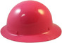 MSA Skullgard Full Brim Hard Hat with STAZ ON Liner - Hot Pink ~ Left Side View