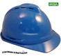 MSA Advance Blue 6 point Vented Hard Hats with Ratchet Suspensions