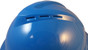 MSA Advance Full Brim Vented Hard hat with 4 point Ratchet Suspensions ~ Blue ~ Vent Detail