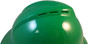 MSA Advance Full Brim Vented Hard hat with 6 point Ratchet Suspensions ~ Green ~ Vent Detail