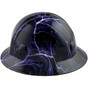 Lightning Storm Hydrographic FULL BRIM Hardhats - Ratchet Suspension ~ Side View