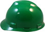 MSA Cap Style Small Hard Hats with Fas-Trac Suspensions Green ~ Left Side View
