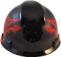 MSA V-Gard Cap Style Fire Design Hard Hats with One Touch Liner ~ Back View